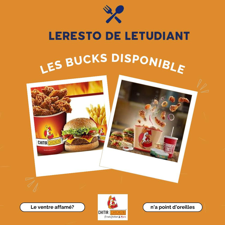 Menu du CTR CHICKEN'S